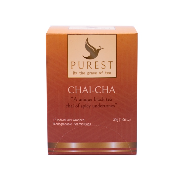 Purest chai- cha 2g x 15 biodegradable pyramid tea bags (30g / 1.06oz) Online at Kapruka | Product# grocery002326