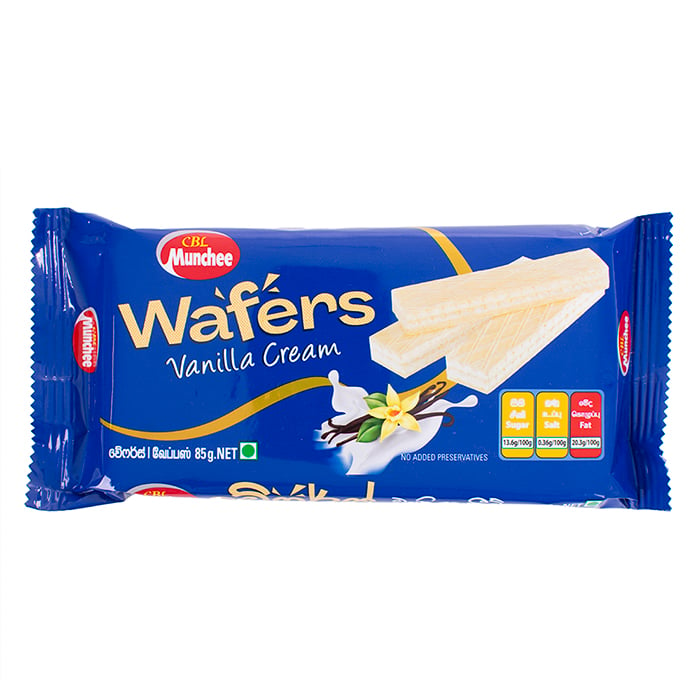 Munchee Vanilla Cream Wafers 85 G Online at Kapruka | Product# grocery002347