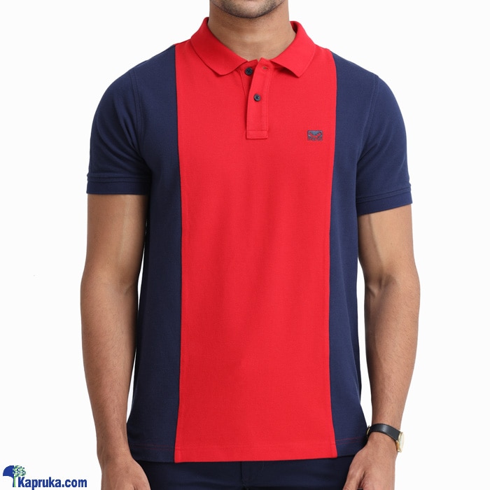 Moose Men's Slim Fit Red Horizon Polo T- Shirt- Navy Online at Kapruka | Product# clothing04430