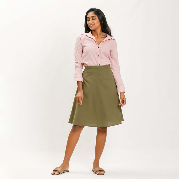 Ileana Formal Linen Shirt Pink - File 003 Online at Kapruka | Product# clothing04771