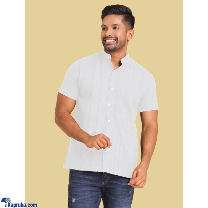 Twill Rayon Pintuck Shirt- White Online at Kapruka | Product# clothing04887