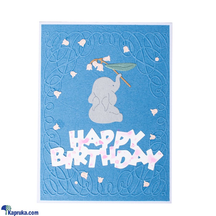 Hand Made Baby Elephant Birthday Card Online at Kapruka | Product# greeting00Z435