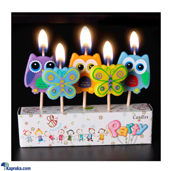 Birthday Butterfly 5 Piece Candles Online at Kapruka | Product# candles0096