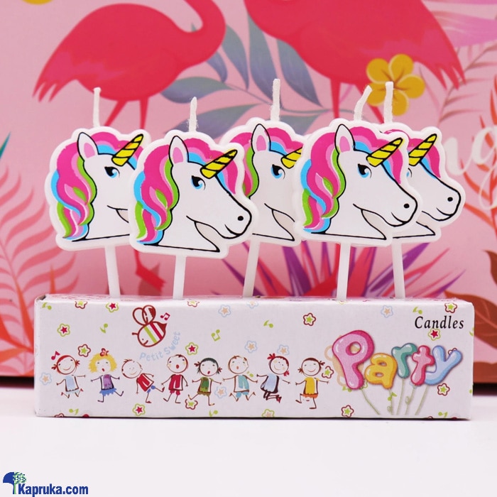 Birthday Unicorn 5 Piece Candle Set Online at Kapruka | Product# candles0097