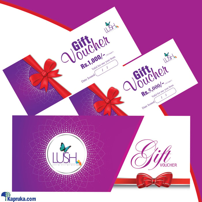 Lush Skin Clinique Gift Vouchers Rs.1000 Online at Kapruka | Product# giftV00Z194_TC1