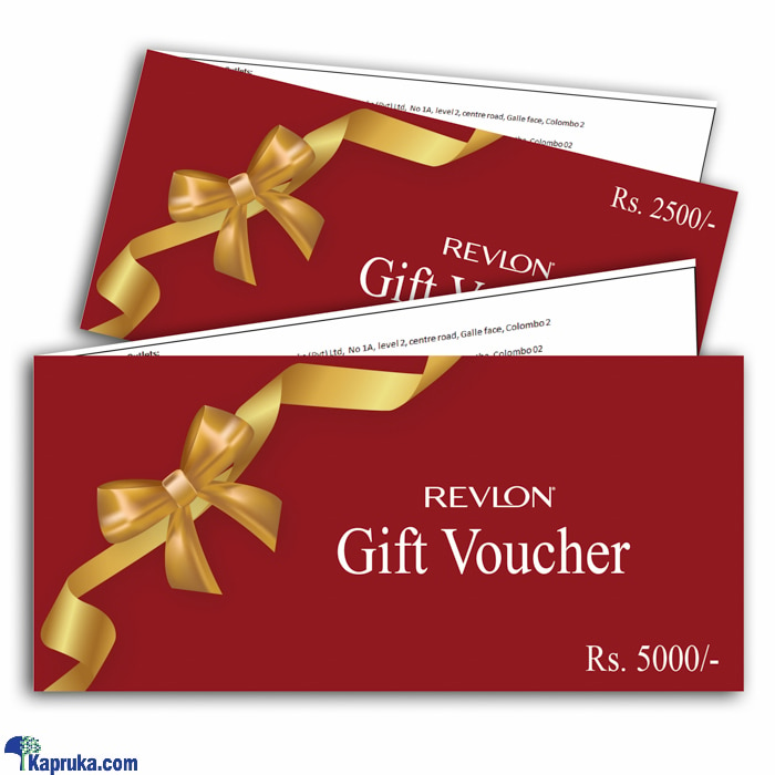 Revlon Gift Vouchers Rs. 2500 Online at Kapruka | Product# giftV00Z196_TC1