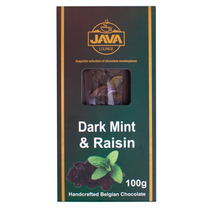 Java Dark Mint & Raisin Chocolate Slab Online at Kapruka | Product# chocolates001304