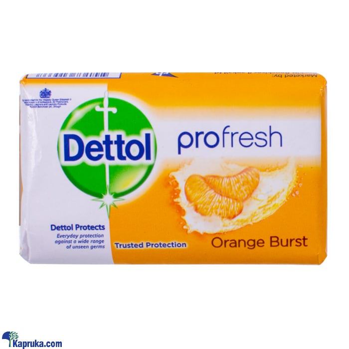 Dettol Orange Burst Soap- 70g Online at Kapruka | Product# grocery002423