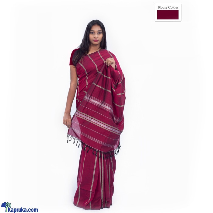 Pure Cotton Handloom Saree- AT028 Online at Kapruka | Product# clothing05048