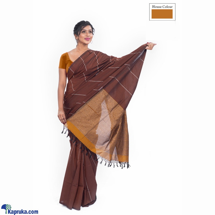Pure Cotton Handloom Saree- AT008 Online at Kapruka | Product# clothing05065