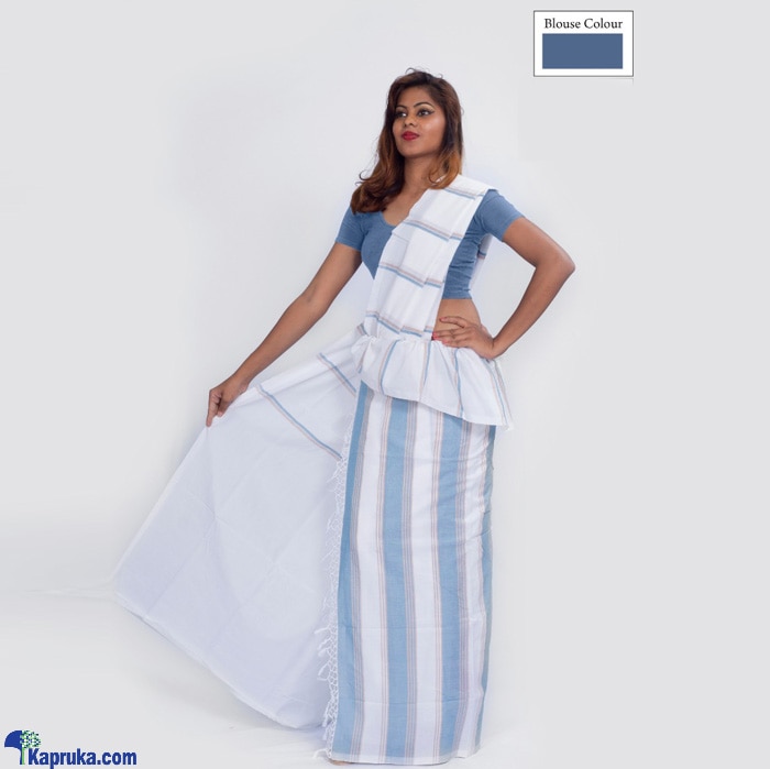 Pure Cotton Handloom Saree- AT011 Online at Kapruka | Product# clothing05059