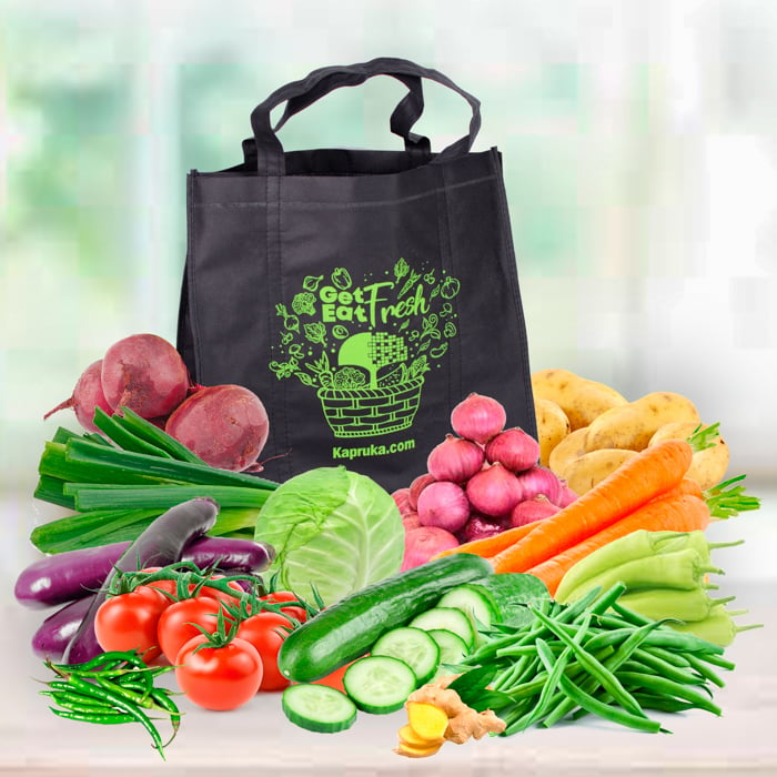 Family Essential Vegetable Bag For A Family Of Four People For Four Days Online at Kapruka | Product# vegibox00152