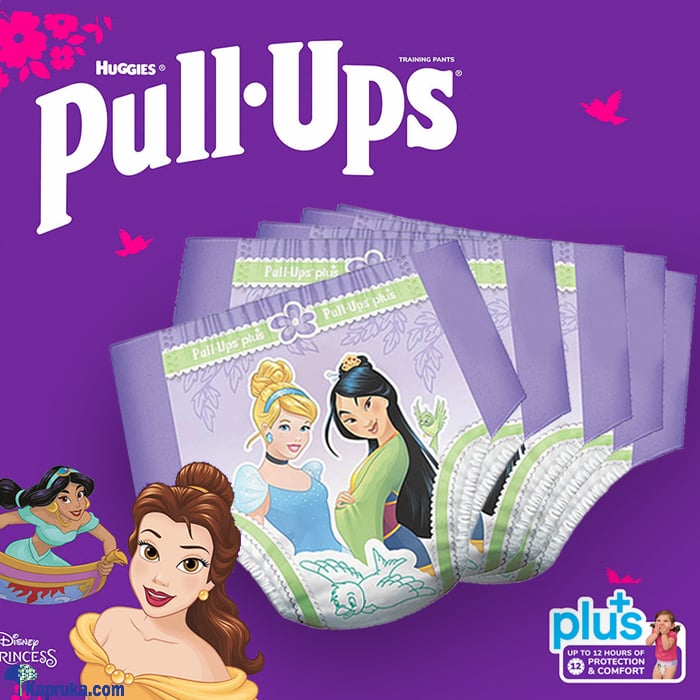 Huggies pull- ups plus training pants for girls-, pampers training underwear for toddlers - size 4,- 2t- 3t (18- 34 lb/8- 15 kg) pieces,baby care Online at Kapruka | Product# babypack00588