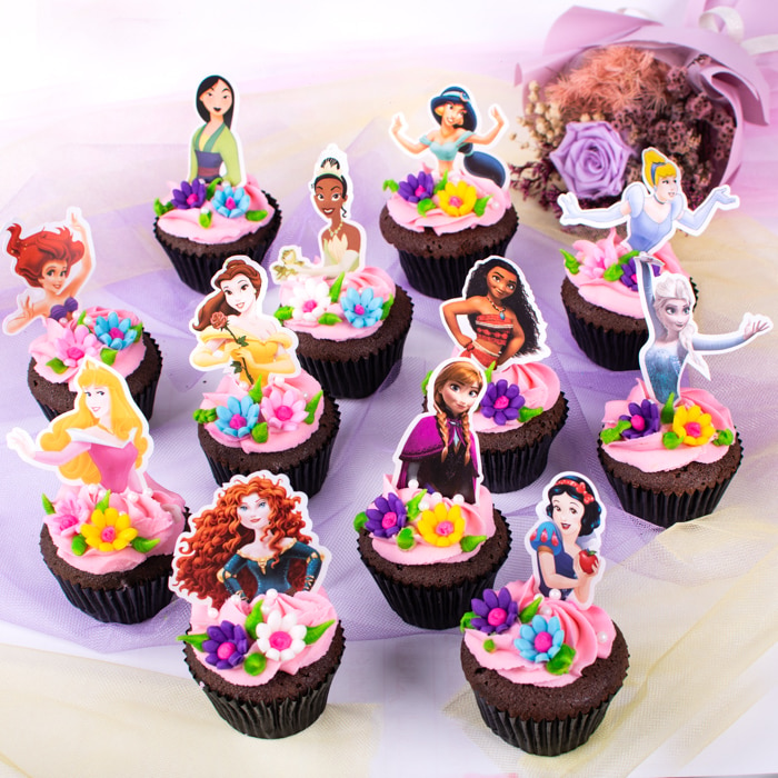 Land Of Princess Cupcakes - 12 Pieces Online at Kapruka | Product# cake00KA001307