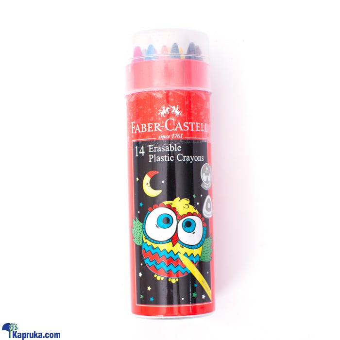 Faber- Castell Erasable Plastic Crayon Set Of 12 In Tin Box - FC122812 Online at Kapruka | Product# childrenP0775