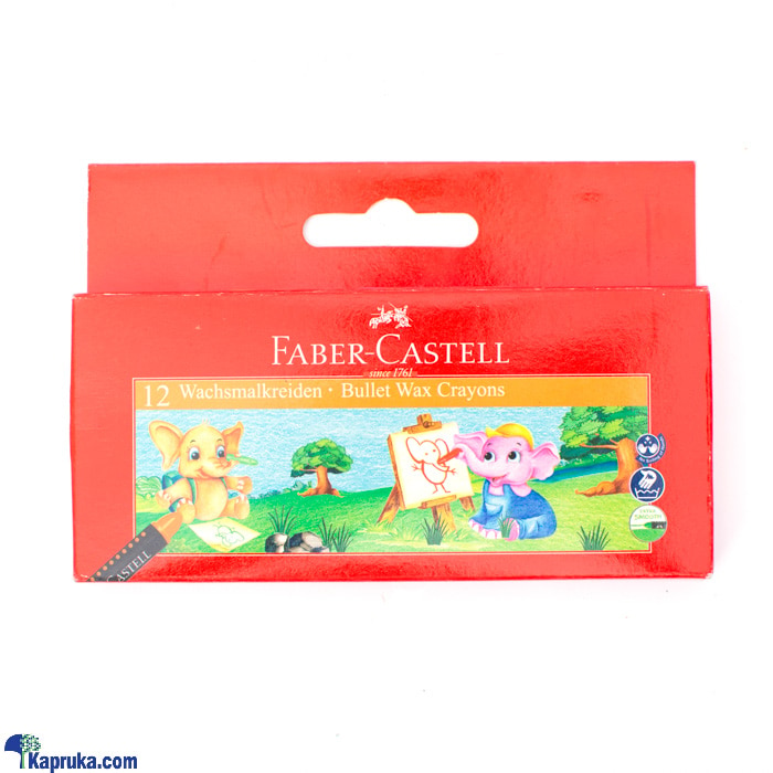 Faber- Castell Bullet Wax Crayons 12 Wachsmalkreiden - FC120042 Online at Kapruka | Product# childrenP0777
