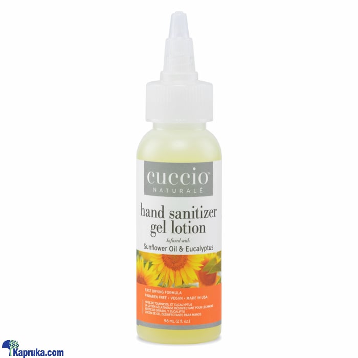 Cuccio Moisturising Hand Sanitizer Gel Lotion 56ml (2oz) Sunflower Oil And Eucalyptus Online at Kapruka | Product# cosmetics00891