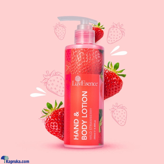 Luvesence Wild Strawberry - Hand - Body Lotion 250ML Online at Kapruka | Product# cosmetics00928