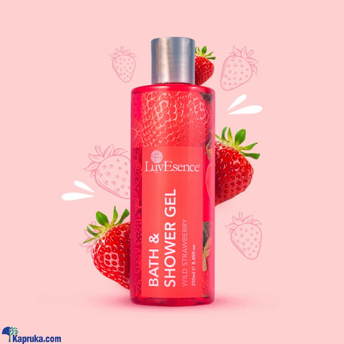 Luvesence Wild Strawberry - Bath - Shower Gel 250ML Online at Kapruka | Product# cosmetics00932