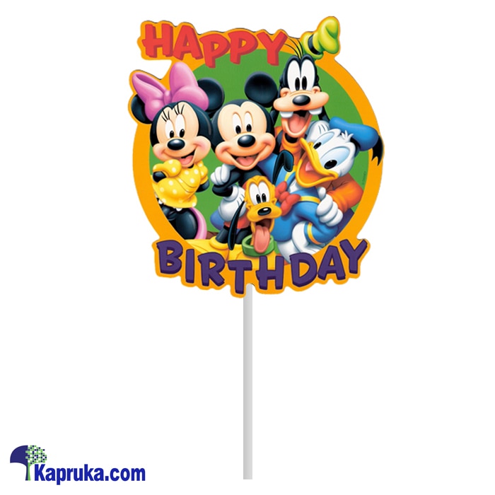 Happy Birthday Mikey Mouse Cake Topper Online at Kapruka | Product# partyP00149