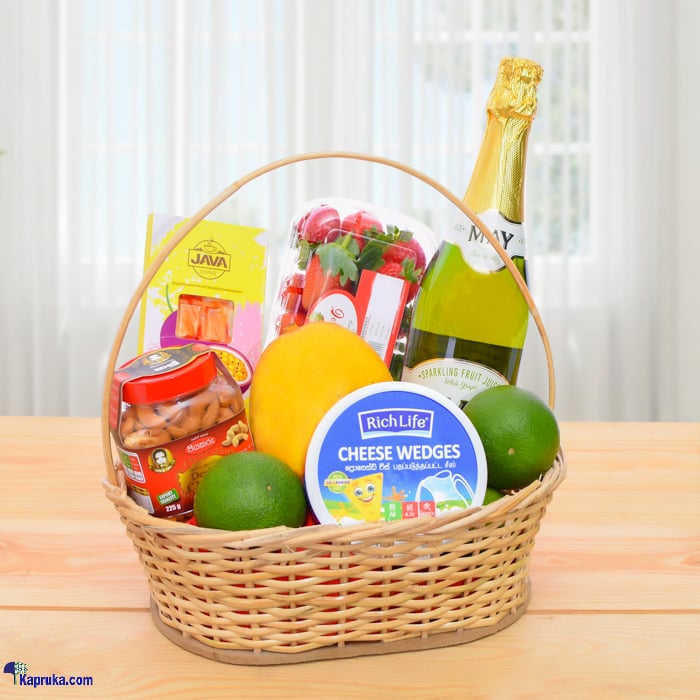 Sophisticated Gourmet Fruit Basket Online at Kapruka | Product# fruits00179