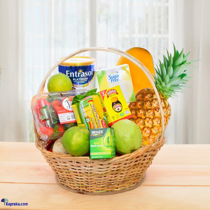 Goodies For A Long Life Fruit Basket Online at Kapruka | Product# fruits00181