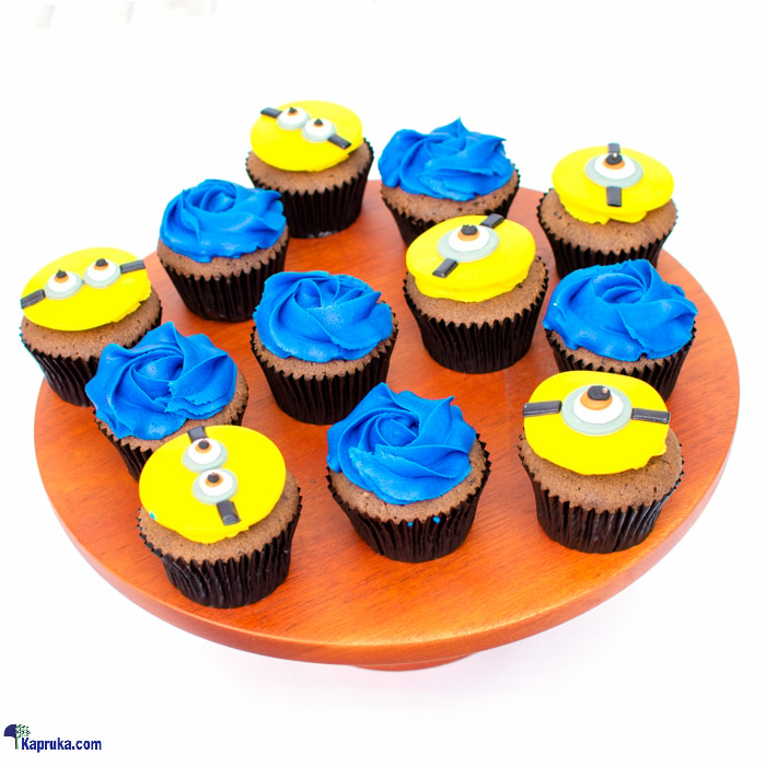 Bob The Minion Cupcakes - 12 Pieces Online at Kapruka | Product# cake00KA001319