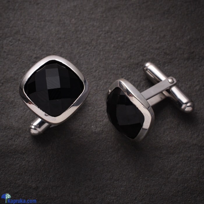 Chamathka Carlo S925 Silver Onyx Cufflinks Online at Kapruka | Product# jewlleryCH092