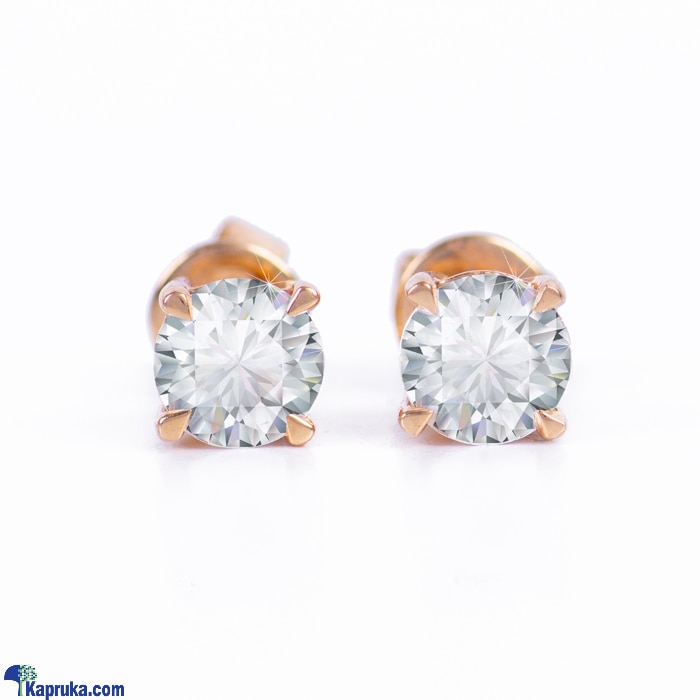 Alankara 18kp white sapphire earrings ( 17/0061  AFE2106) Online at Kapruka | Product# alankara00103