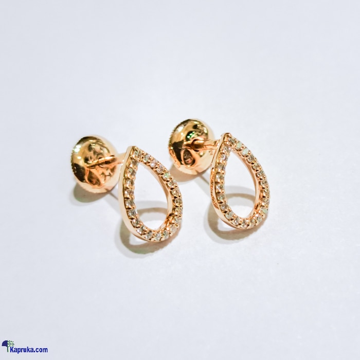 Alankara 18kp rose gold earrings  vs1- g  (22/12583    AJEM 002) Online at Kapruka | Product# alankara00100