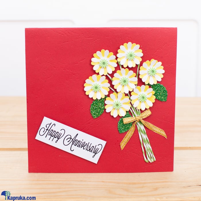 3D Flowers Anniversary Greeting Card Online at Kapruka | Product# greeting00Z448