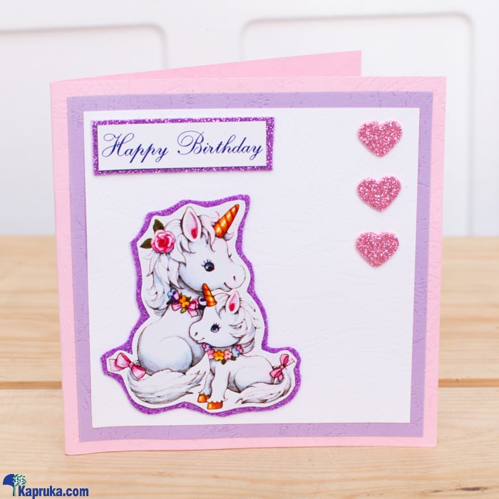 Happy Birthday' Unicorn Theme Greeting Card Online at Kapruka | Product# greeting00Z455