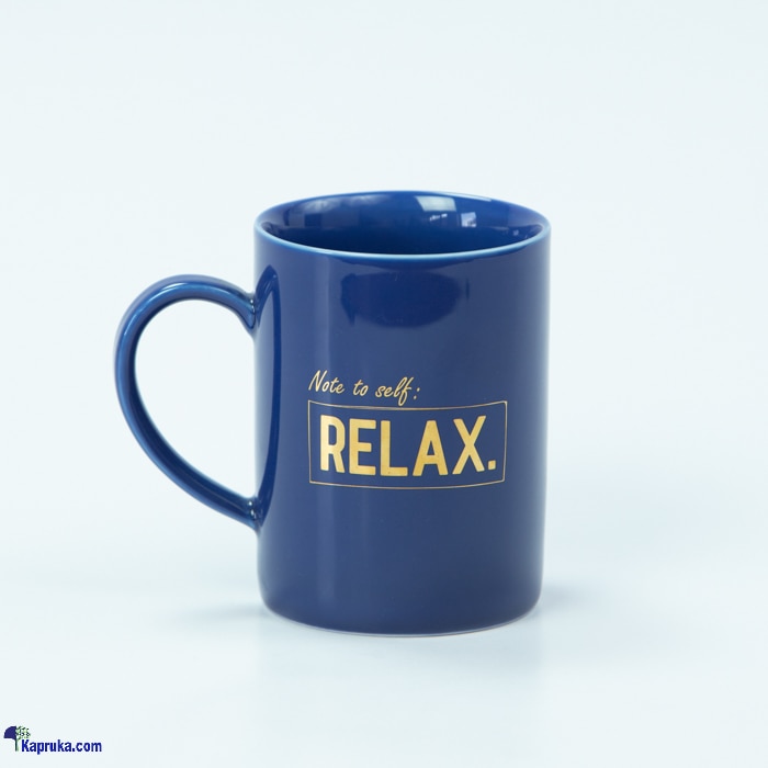 Dankotuwa Positivity (relax) With Gold Logo Emerald Blue Tea Mug Online at Kapruka | Product# porcelain00146