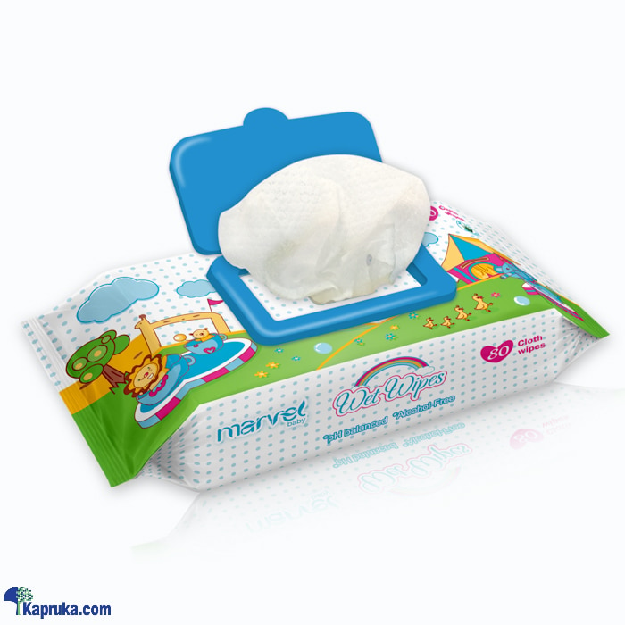 MARVEL BABY WET WIPES WITH LID - 80PCS PACK Online at Kapruka | Product# pharmacy00138