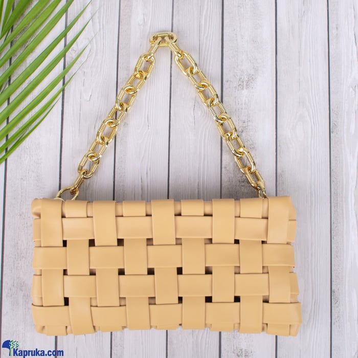 Ladies Side Bag With Chains - Shade Of Yellow Online at Kapruka | Product# fashion002611
