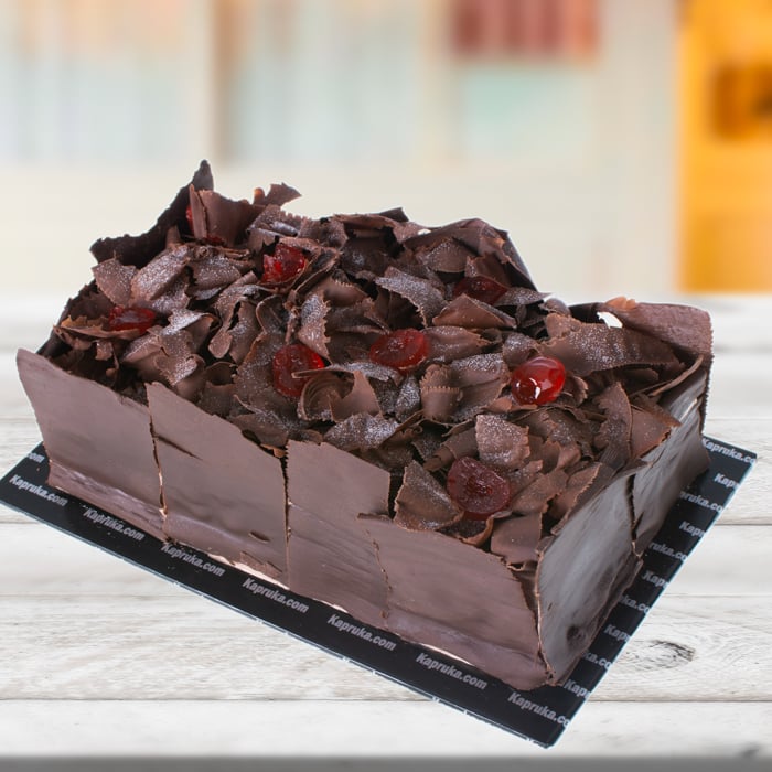 Cherries Topped Chocolate Loaf Gateau Cake Online at Kapruka | Product# cake00KA001330