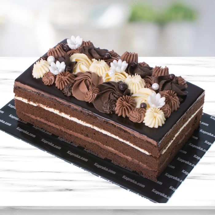 Exotic Bloom Chocolate Fudge Loaf Cake Online at Kapruka | Product# cake00KA001329