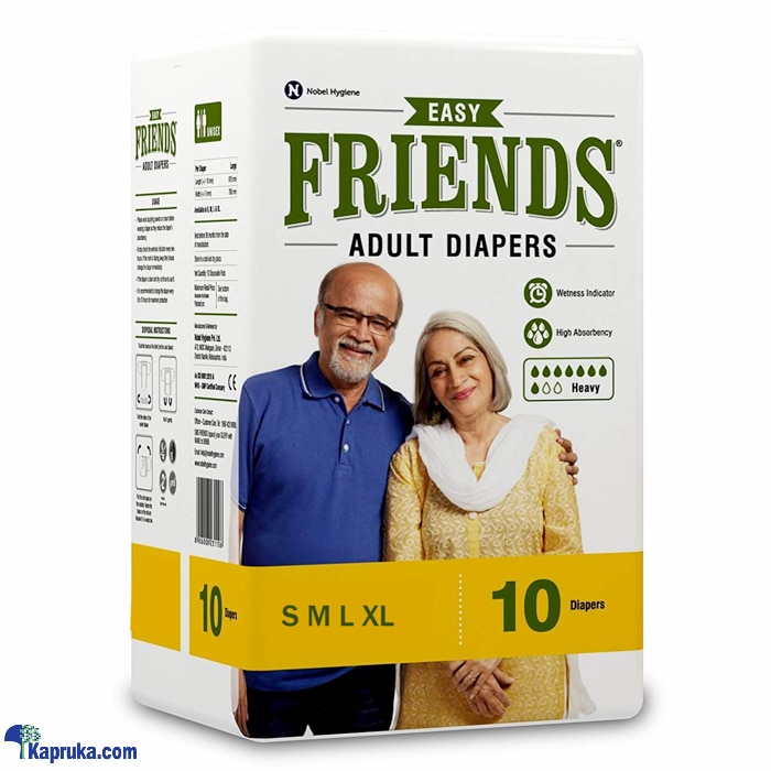 Friends Adult Diapers Easy- 10 Diapers MEDIUM Online at Kapruka | Product# pharmacy00175_TC3