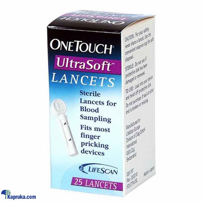 One Touch Ultrasoft Lancets 25s Online at Kapruka | Product# pharmacy00178