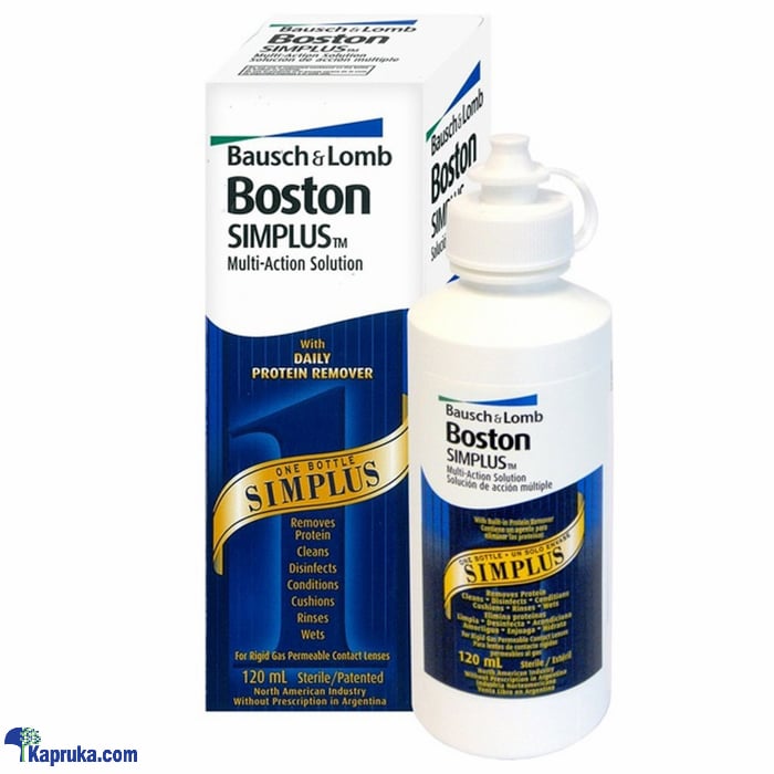 Boston Simplus- Multi Purpose Solution 120ML (contact Lense Cleaner) Online at Kapruka | Product# pharmacy00180