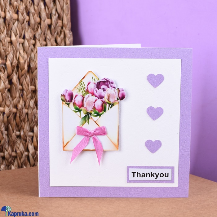 Thank You! Flower Envelop Greeting Card Online at Kapruka | Product# greeting00Z1995