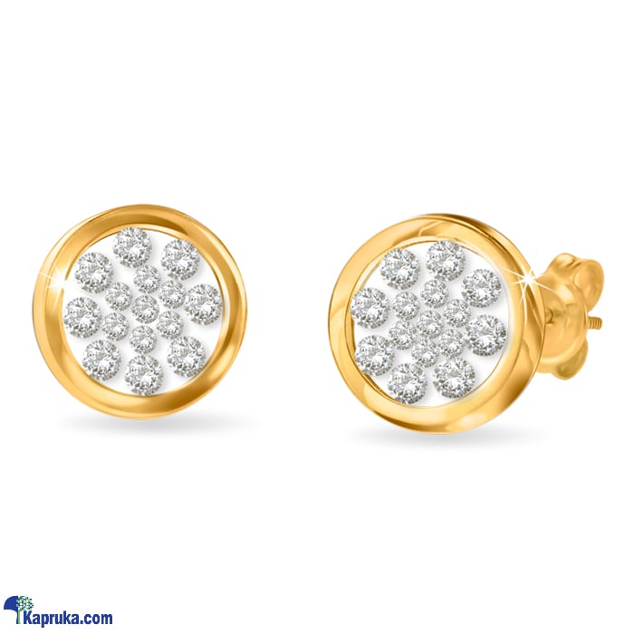 Diamond dreams 18kt yellow gold /  earing set ( 0.101 cts ) nv/0160/ER Online at Kapruka | Product# jewellerydd0111