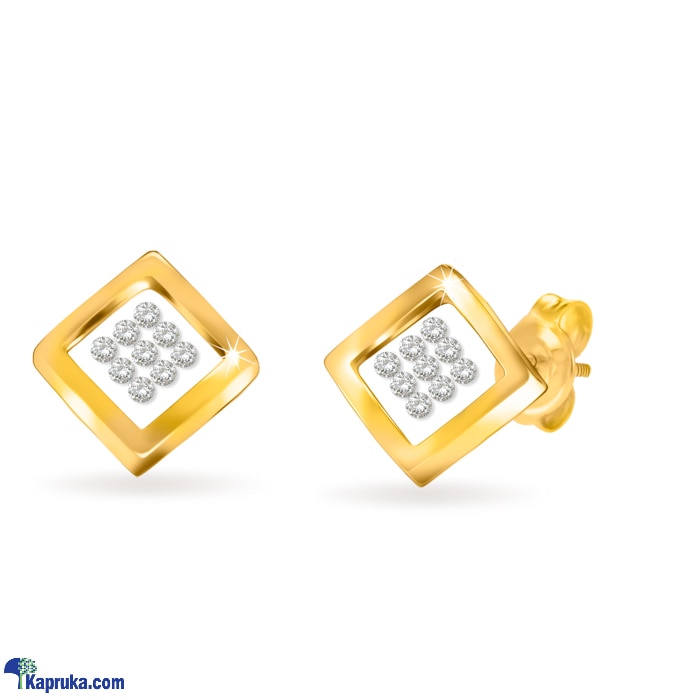 Diamond dreams 18kt yellow gold /   earing set ( 0.05 cts )  nv/0191/ER Online at Kapruka | Product# jewellerydd0113