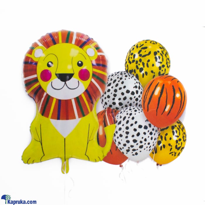 Jungle Animals, Lion Balloons, Party Decoration Foil Balloon Set Of 7 Pcs- Kids Birthday, Chiller Party, Baby Shower Theme (lion) Online at Kapruka | Product# baloonX00164