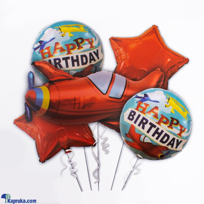 18' Airplane Balloons, Cartoon Balloons For Party, Party Decoration Foil Balloon Set Of 5 Pcs- Kids Birthday, Chiller Party, Baby Shower Theme (airpla Online at Kapruka | Product# baloonX00158