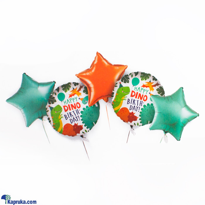 18' 'jungle Animals, Dinosaur Balloons, Party Decoration Foil Balloon Set Of 5 Pcs- Kids Birthday, Chiller Party, Baby Shower Theme (dino) Online at Kapruka | Product# baloonX00159