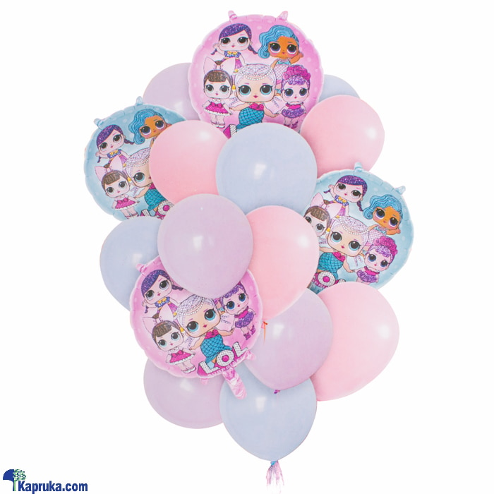 LOL Surprise Cartoon Theme Foil Balloon Set, 16 Pcs Set For Birthday Decoration Online at Kapruka | Product# baloonX00150