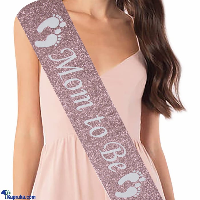 'mom To Be' Baby Shower, Gender Reveal Party Sash Party Supplies Online at Kapruka | Product# partyP00174