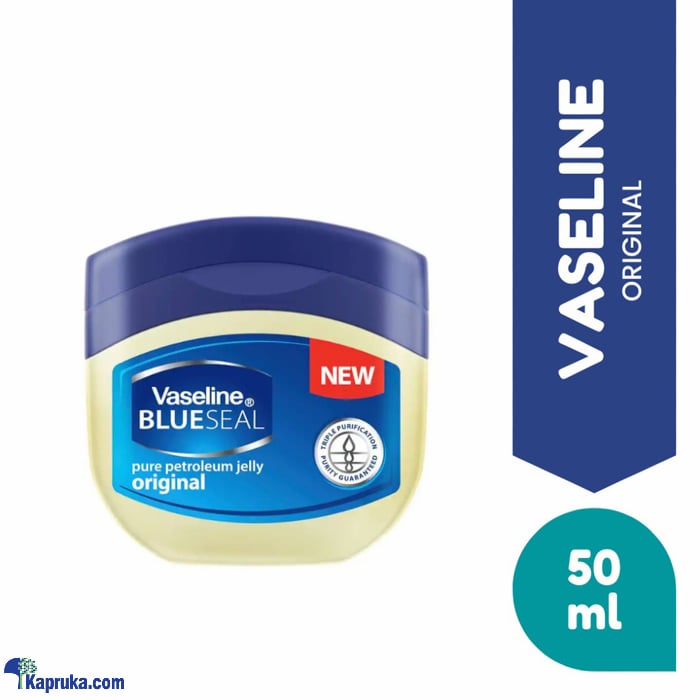 VASELINE BLUESEAL PURE PETROLEUM JELLY - ORIGINAL - 50ML Online at Kapruka | Product# pharmacy00255