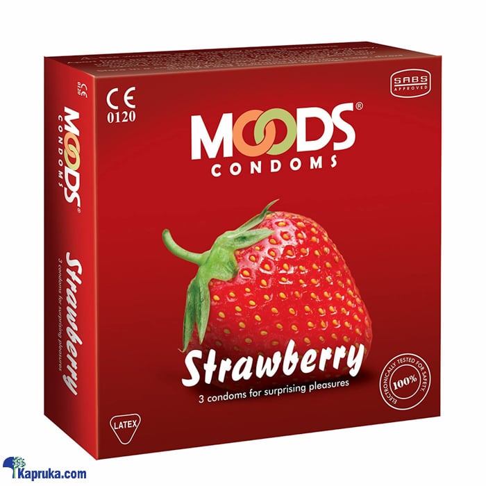 Moods Strawberry Condoms - 3's Online at Kapruka | Product# pharmacy00281